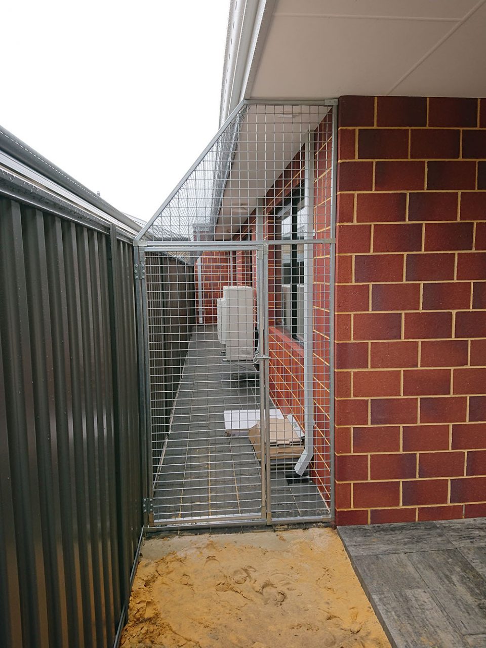 Galvanised Mesh Enclosure In Wellard Cat Enclosures Perth