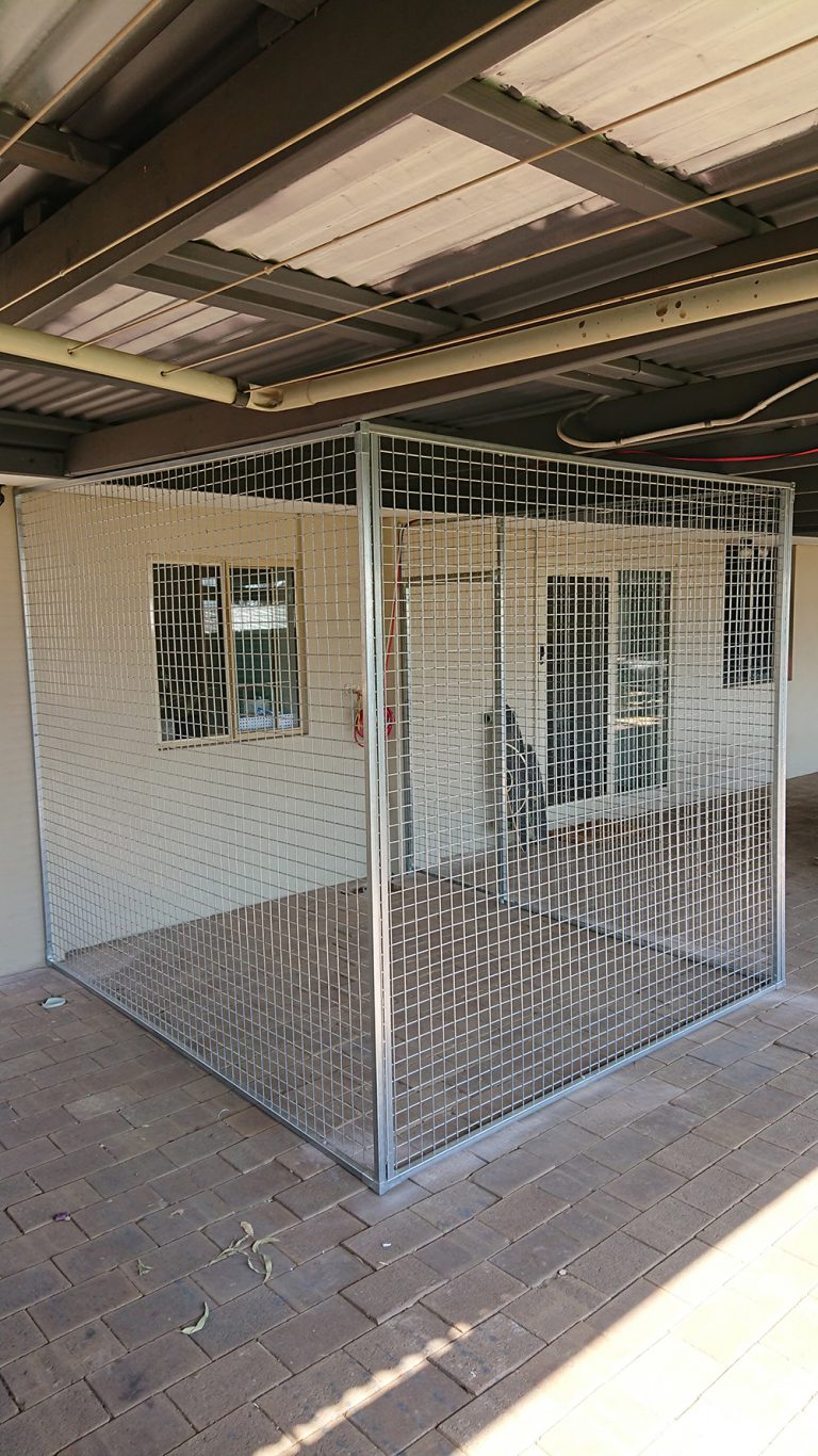 Galvanised mesh enclosure in Lesmurdie Cat Enclosures Perth